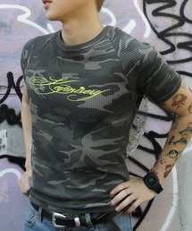 KEYMISERY（キーミザリー）の「A'GEM/9 × .kom 『KEYMISERY/キーミザリー』Blast Logo Waffle T-Shirt /ブラストロゴ半袖ワッフルTシャツ（Tシャツ/カットソー）」