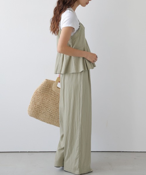 La-gemme（ラジェム）の「フレアキャミワイドパンツ セットアップ（セットアップ・レディース・ブラック/ネイビー/オリーブ・M/L）」の20枚目の写真