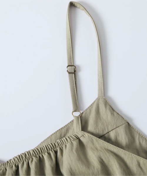 La-gemme（ラジェム）の「フレアキャミワイドパンツ セットアップ（セットアップ・レディース・ブラック/ネイビー/オリーブ・M/L）」の18枚目の写真