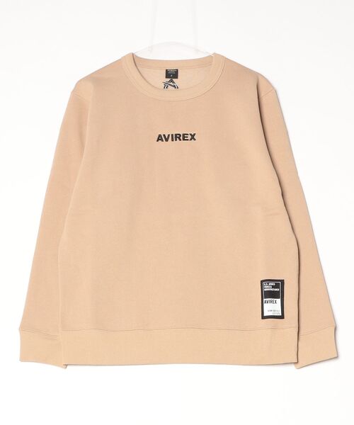 AVIREX(アヴィレックス)の「【WEB&DEPOT限定】LOGO CREW SWEAT(スウェット・レディース・ライトグレー/ベージュ/ブラック/バーガンディー/オリーブ/イエロー・F)」の22枚目の写真