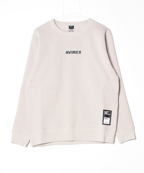 AVIREX(アヴィレックス)の「【WEB&DEPOT限定】LOGO CREW SWEAT(スウェット・レディース・ライトグレー/ベージュ/ブラック/バーガンディー/オリーブ/イエロー・F)」の17枚目の写真