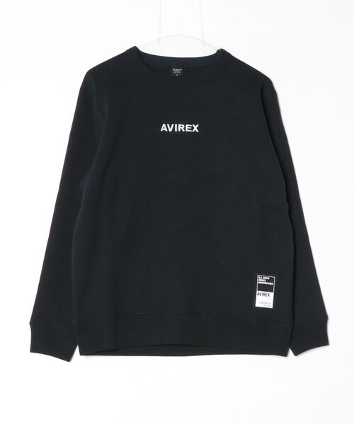 AVIREX(アヴィレックス)の「【WEB&DEPOT限定】LOGO CREW SWEAT(スウェット・レディース・ライトグレー/ベージュ/ブラック/バーガンディー/オリーブ/イエロー・F)」の14枚目の写真