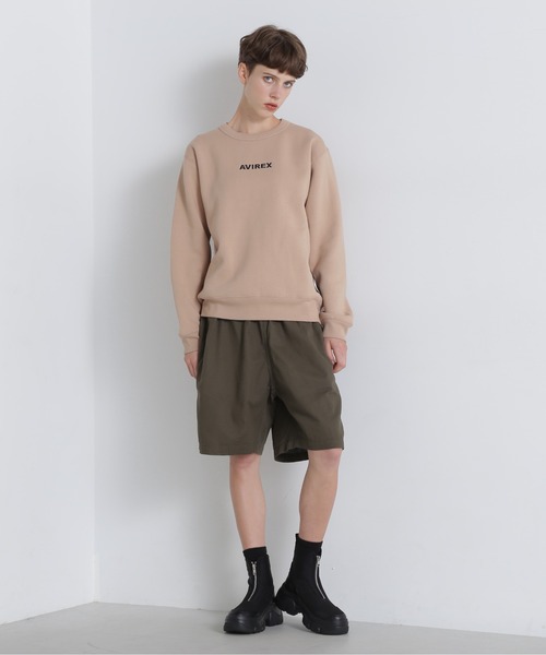 AVIREX(アヴィレックス)の「【WEB&DEPOT限定】LOGO CREW SWEAT(スウェット・レディース・ライトグレー/ベージュ/ブラック/バーガンディー/オリーブ/イエロー・F)」の19枚目の写真
