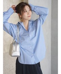 emmiロゴコクーンシルエットシャツ
