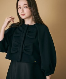 【M-StyleLuxeコラボ】【人気のため追加】フロントダブルリボンブラウス