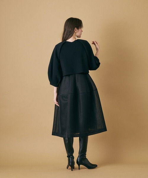 Audie a Muses(オーディアミューズ)の「【M-StyleLuxeコラボ】【人気のため追加】フロントダブルリボンブラウス(シャツ/ブラウス・レディース・ブラック・38/42)」の8枚目の写真