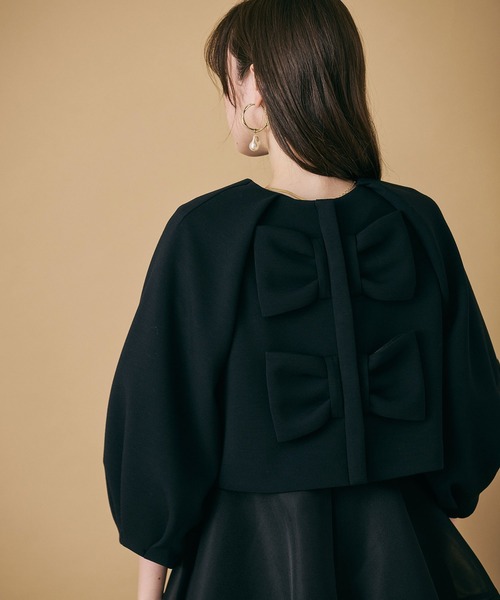 Audie a Muses(オーディアミューズ)の「【M-StyleLuxeコラボ】【人気のため追加】フロントダブルリボンブラウス(シャツ/ブラウス・レディース・ブラック・38/42)」の13枚目の写真
