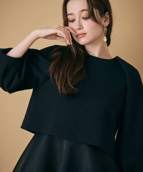 Audie a Muses(オーディアミューズ)の「【M-StyleLuxeコラボ】【人気のため追加】フロントダブルリボンブラウス(シャツ/ブラウス・レディース・ブラック・38/42)」の15枚目の写真
