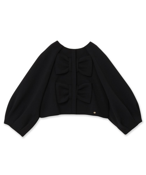 Audie a Muses(オーディアミューズ)の「【M-StyleLuxeコラボ】【人気のため追加】フロントダブルリボンブラウス(シャツ/ブラウス・レディース・ブラック・38/42)」の17枚目の写真