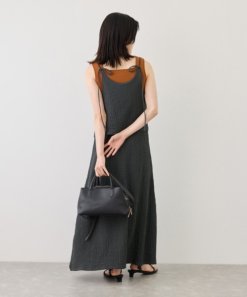 BEVERLY HILLS POLO CLUB(ビバリーヒルズポロクラブ)の「【BEVERLYHILLS POLO CLUB】ふくれジャガードキャミワンピース(ワンピース・レディース・ブラック/ブラウン/キナリ・FREE)」の8枚目の写真