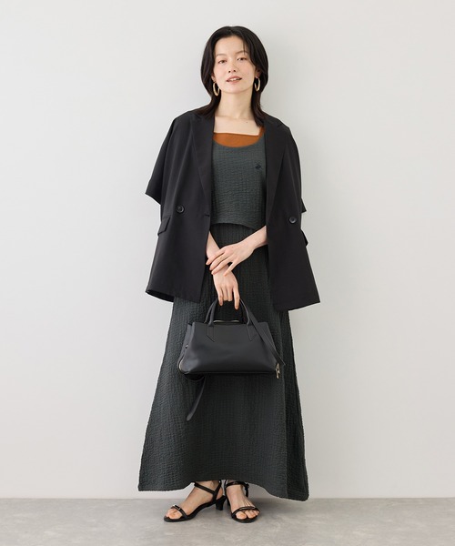 BEVERLY HILLS POLO CLUB(ビバリーヒルズポロクラブ)の「【BEVERLYHILLS POLO CLUB】ふくれジャガードキャミワンピース(ワンピース・レディース・ブラック/ブラウン/キナリ・FREE)」の12枚目の写真