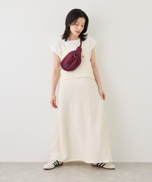BEVERLY HILLS POLO CLUB(ビバリーヒルズポロクラブ)の「【BEVERLYHILLS POLO CLUB】ふくれジャガードキャミワンピース(ワンピース・レディース・ブラック/ブラウン/キナリ・FREE)」の14枚目の写真