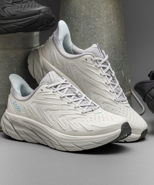HOKA(ホカ)の「HOKA CLIFTON UTL / ホカ クリフトン UTL(MENS)(スニーカー・メンズ・ライトグレー・28.0cm/27.5cm/27.0cm/26.5cm)」の1枚目の写真