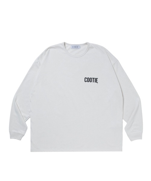 COOTIE PRODUCTIONS(クーティープロダクションズ)の「Dry Tech Jersey Oversized L/S Tee(Tシャツ/カットソー・メンズ・オフホワイト/ブラック・MEDIUM/LARGE/SMALL/X-LARGE)」の2枚目の写真