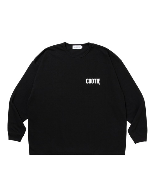 COOTIE PRODUCTIONS(クーティープロダクションズ)の「Dry Tech Jersey Oversized L/S Tee(Tシャツ/カットソー・メンズ・オフホワイト/ブラック・MEDIUM/LARGE/SMALL/X-LARGE)」の1枚目の写真