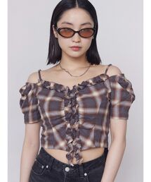 EMODA | ギャザーフリル2WAYトップス(Tシャツ/カットソー)