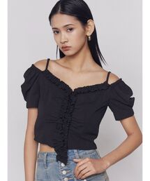 EMODA | ギャザーフリル2WAYトップス(Tシャツ/カットソー)