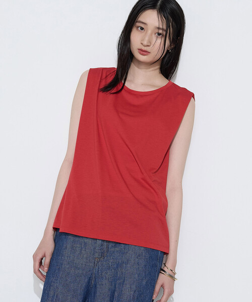 COMME CA Wardrobe(コムサワードローブ)の「ポリエステル/レーヨン天竺 タンクトップ(タンクトップ・レディース・レッド/ホワイト/ブラウン・FREE)」の21枚目の写真