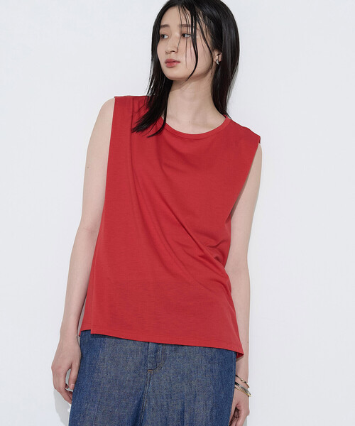COMME CA Wardrobe(コムサワードローブ)の「ポリエステル/レーヨン天竺 タンクトップ(タンクトップ・レディース・レッド/ホワイト/ブラウン・FREE)」の22枚目の写真