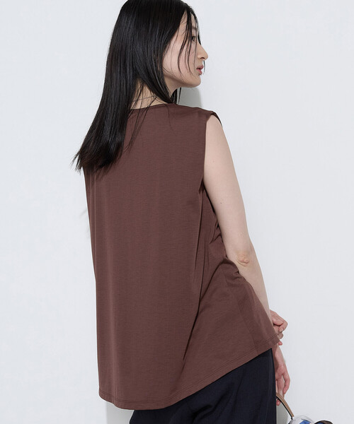 COMME CA Wardrobe(コムサワードローブ)の「ポリエステル/レーヨン天竺 タンクトップ(タンクトップ・レディース・レッド/ホワイト/ブラウン・FREE)」の18枚目の写真