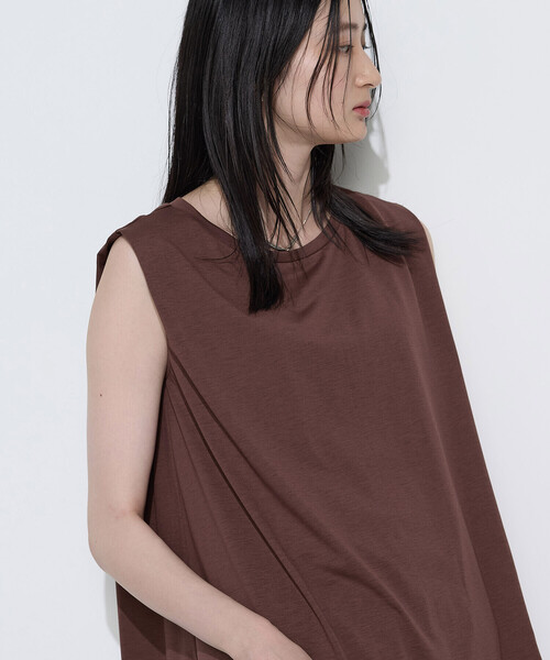 COMME CA Wardrobe(コムサワードローブ)の「ポリエステル/レーヨン天竺 タンクトップ(タンクトップ・レディース・レッド/ホワイト/ブラウン・FREE)」の19枚目の写真