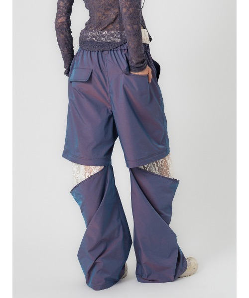 ELCHELE(エルチェレ)の「DETACHABLE WORK PANTS(その他パンツ・レディース・チェック/パープル・36/38)」の15枚目の写真