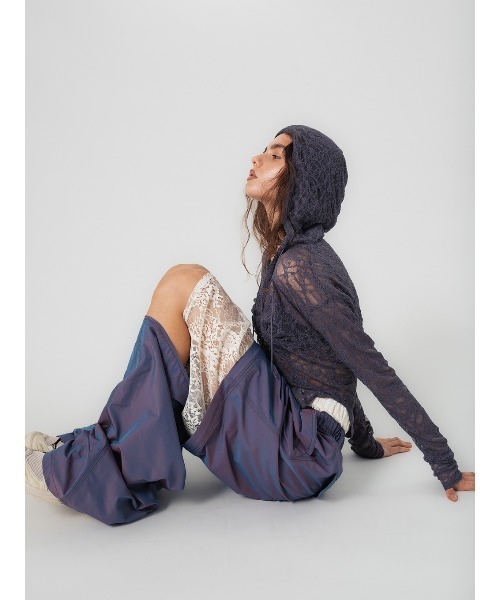 ELCHELE(エルチェレ)の「DETACHABLE WORK PANTS(その他パンツ・レディース・チェック/パープル・36/38)」の18枚目の写真
