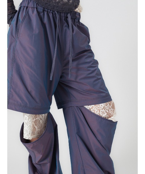 ELCHELE(エルチェレ)の「DETACHABLE WORK PANTS(その他パンツ・レディース・チェック/パープル・36/38)」の16枚目の写真