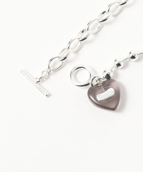 BEAMS HEART(ビームスハート)の「ロゴハート マンテルブレスレット(ブレスレット・レディース・ミント/グレー/その他・ONE SIZE)」の5枚目の写真