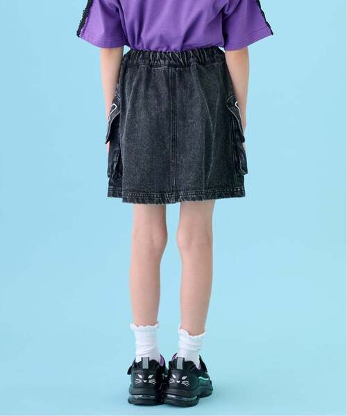 ANNA SUI mini(アナスイ・ミニ)の「蝶フラップデニムスカパン(その他パンツ・キッズ・ブルー/ブラック・140cm/130cm/160cm/150cm)」の4枚目の写真