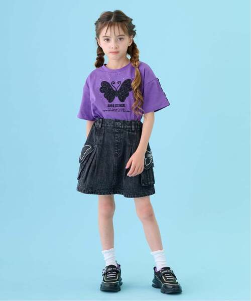 ANNA SUI mini(アナスイ・ミニ)の「蝶フラップデニムスカパン(その他パンツ・キッズ・ブルー/ブラック・140cm/130cm/160cm/150cm)」の5枚目の写真