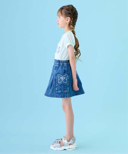 ANNA SUI mini(アナスイ・ミニ)の「蝶フラップデニムスカパン(その他パンツ・キッズ・ブルー/ブラック・140cm/130cm/160cm/150cm)」の6枚目の写真