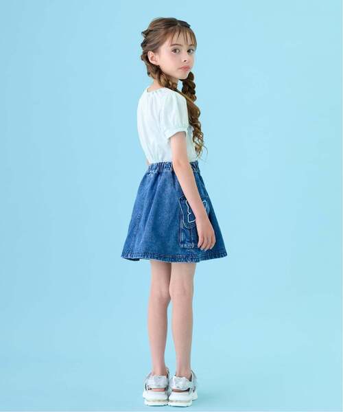 ANNA SUI mini(アナスイ・ミニ)の「蝶フラップデニムスカパン(その他パンツ・キッズ・ブルー/ブラック・140cm/130cm/160cm/150cm)」の7枚目の写真