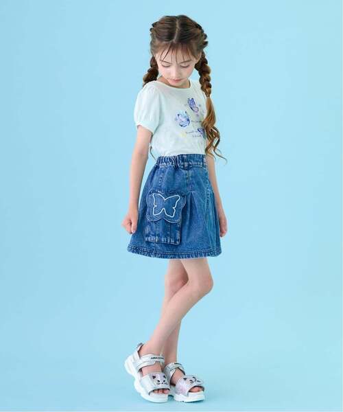ANNA SUI mini(アナスイ・ミニ)の「蝶フラップデニムスカパン(その他パンツ・キッズ・ブルー/ブラック・140cm/130cm/160cm/150cm)」の8枚目の写真