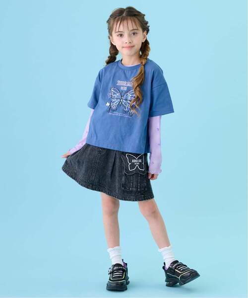 ANNA SUI mini(アナスイ・ミニ)の「蝶フラップデニムスカパン(その他パンツ・キッズ・ブルー/ブラック・140cm/130cm/160cm/150cm)」の10枚目の写真