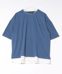 ★Bl★【LAnGe】フェイクレイヤードルーズシルエットTシャツ  韓国ファッション 韓国系