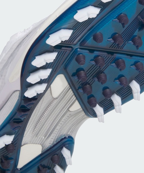 adidas(アディダス)の「アディゼロ ZG ローカット ボア スパイクレス ゴルフシューズ / ADIZERO ZG LOW CUT BOA SPIKELESS GOLF SHOES【adidas Golf/アディダスゴルフ】(スニーカー・レディース・ホワイト×シルバー・25.0cm/25.5cm/26.0cm/24.5cm/24.0cm/22.0cm/22.5cm/23.5cm/23.0cm)」の8枚目の写真