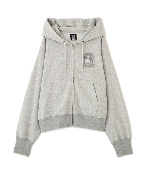 AVIREX(アヴィレックス)の「SIGNATURE VARSITY LOGO ZIP PARKA(パーカー・レディース・オフホワイト/グレー/ブラック・F)」の20枚目の写真