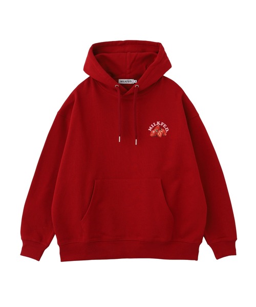 MILKFED.（ミルクフェド）の「STRAWBERRY CAKE SWEAT HOODIE（パーカー・レディース・ブラック/オフホワイト/レッド・M/L）」の16枚目の写真