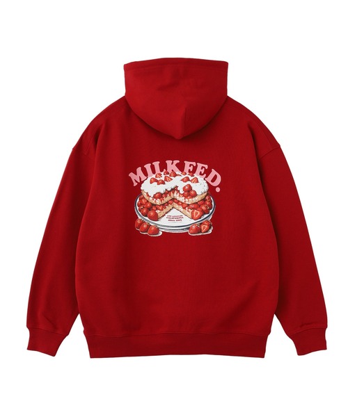 MILKFED.（ミルクフェド）の「STRAWBERRY CAKE SWEAT HOODIE（パーカー・レディース・ブラック/オフホワイト/レッド・M/L）」の17枚目の写真