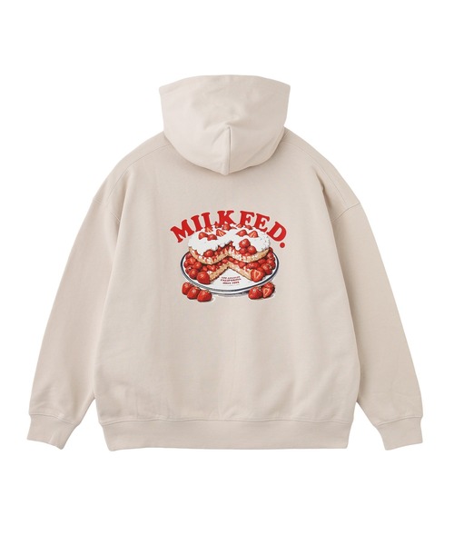 MILKFED.（ミルクフェド）の「STRAWBERRY CAKE SWEAT HOODIE（パーカー・レディース・ブラック/オフホワイト/レッド・M/L）」の8枚目の写真
