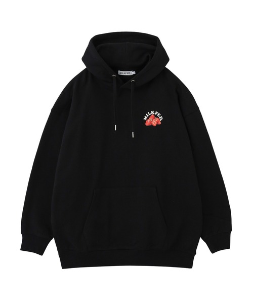 MILKFED.（ミルクフェド）の「STRAWBERRY CAKE SWEAT HOODIE（パーカー・レディース・ブラック/オフホワイト/レッド・M/L）」の9枚目の写真