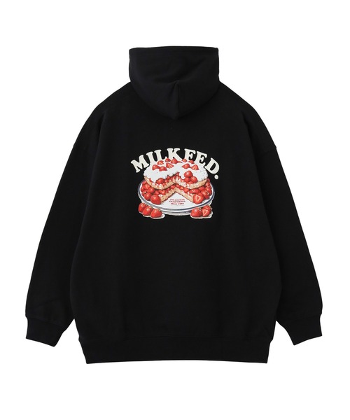 MILKFED.（ミルクフェド）の「STRAWBERRY CAKE SWEAT HOODIE（パーカー・レディース・ブラック/オフホワイト/レッド・M/L）」の10枚目の写真