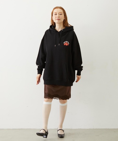 MILKFED.（ミルクフェド）の「STRAWBERRY CAKE SWEAT HOODIE（パーカー・レディース・ブラック/オフホワイト/レッド・M/L）」の20枚目の写真