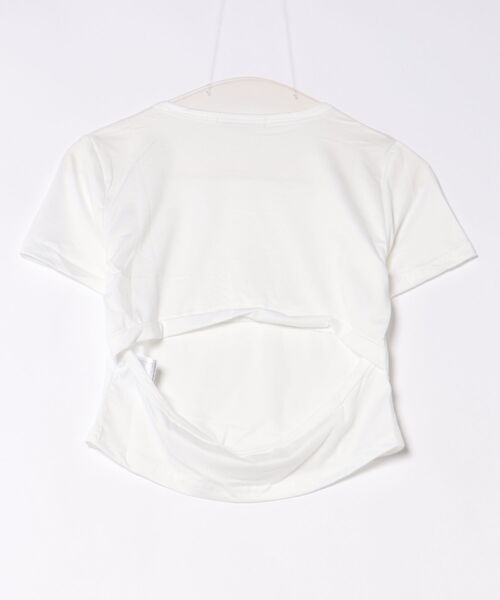 NinaetLina(ニナエリナ)の「後ろあき無地ミニTシャツ(Tシャツ/カットソー・レディース・ホワイト/ブラック/チャコールグレー・FREE)」の21枚目の写真
