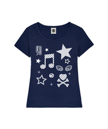 SONG レディース Uネック スリムフィット 半袖Tシャツ 6 COLORS