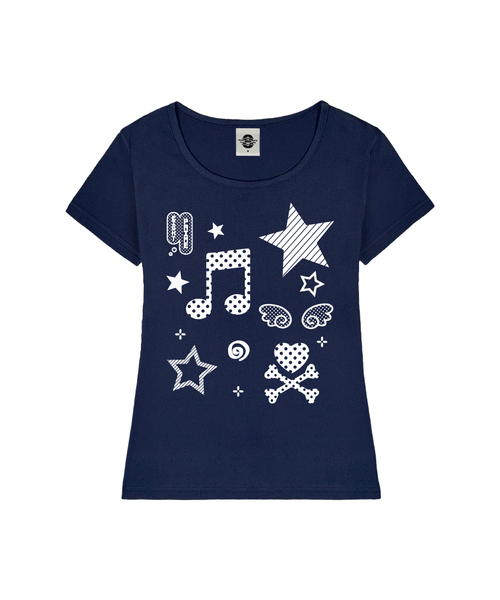 PRIMATE（プライメイト）の「SONG レディース Uネック スリムフィット 半袖Tシャツ 6 COLORS（Tシャツ/カットソー・レディース・ブラック/ミント/ミックスグレー/ネイビー/ホワイト/ピンク・MEDIUM/SMALL）」の5枚目の写真