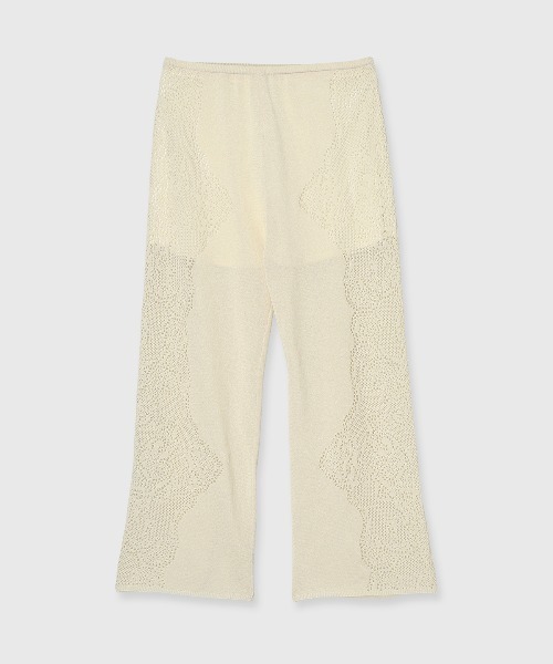 CREDONA(クレドナ)の「LACE KNIT PANTS/レースニットパンツ(その他パンツ・レディース・ネイビー/ライトイエロー・FREE)」の16枚目の写真