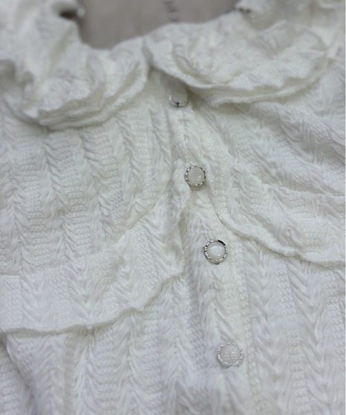 REINE NOIRE(レーヌノワール)の「white shirring tops. / ホワイト シャーリング トップス(シャツ/ブラウス・レディース・ホワイト・FREE)」の15枚目の写真