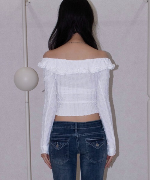REINE NOIRE(レーヌノワール)の「white shirring tops. / ホワイト シャーリング トップス(シャツ/ブラウス・レディース・ホワイト・FREE)」の14枚目の写真
